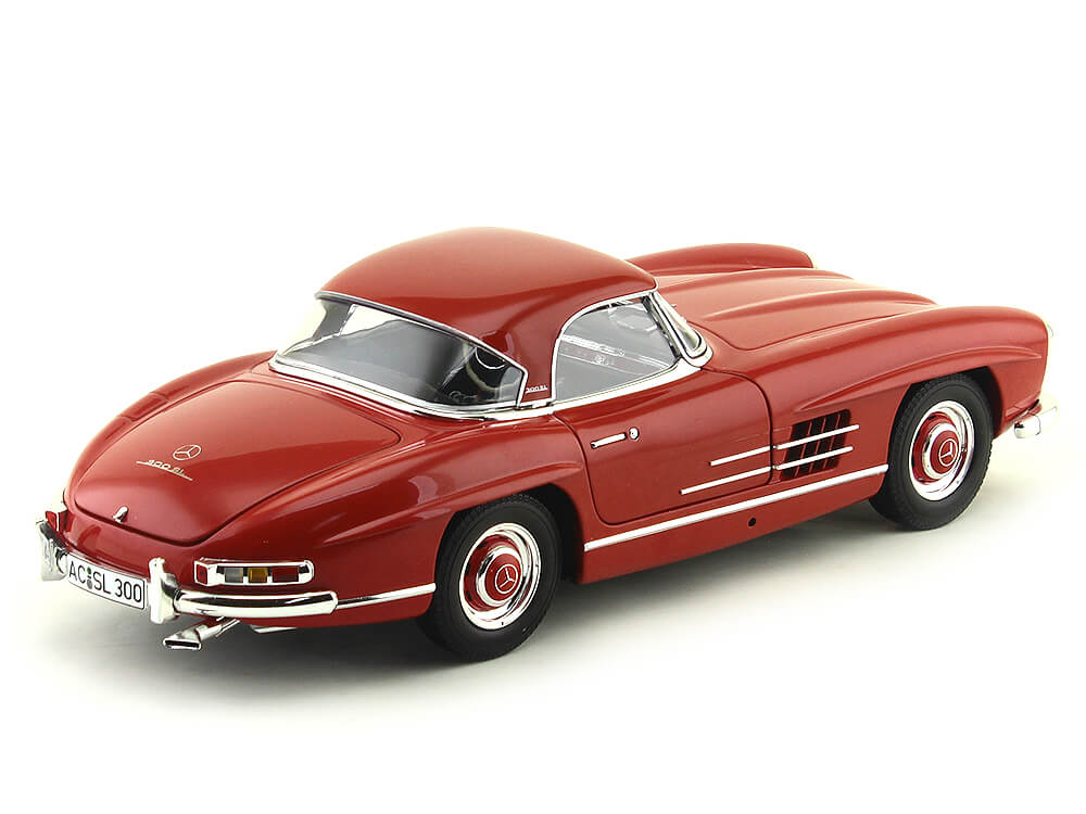 Mercedes Benz Sl Roadster W Ii Rojo Minichamps