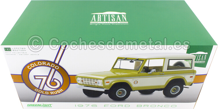 1976 Ford Bronco Colorado Gold Rush Verde 1:18 Greenlight 19071