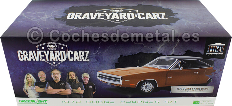 1970 Dodge Charger R/T TV-Show Graveyard Carz 2012 Naranja Oscuro 1:18 Greenlight 19077