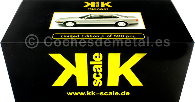 1994 BMW 740i (E38) Serie 7 Gris Plata 1:18 KK-Scale 180365