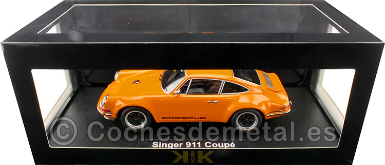 2019 Porsche 911 Coupe Custom Singer Naranja 1:18 KK-Scale 180443