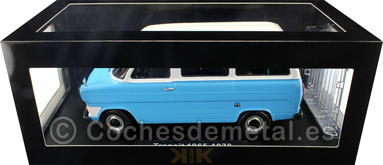1965 Ford Transit Bus Azul/Blanco 1:18 KK-Scale 180464