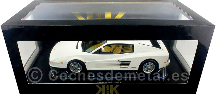 1984 Ferrari Testarossa Monospecchio MK1 Miami Vice Blanco 1:18 KK-Scale 180502