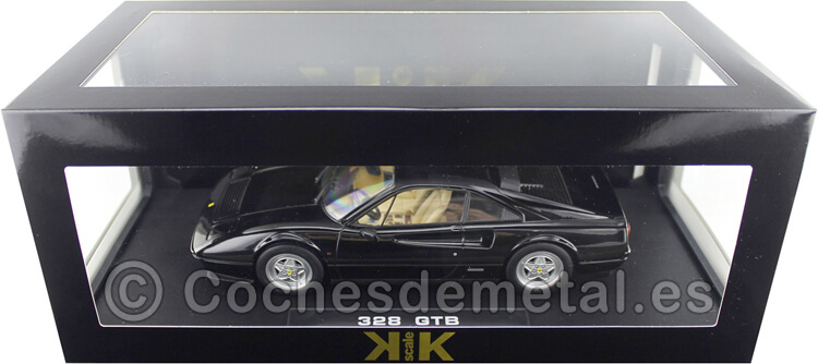 1985 Ferrari 328 GTB Negro 1:18 KK-Scale 180532
