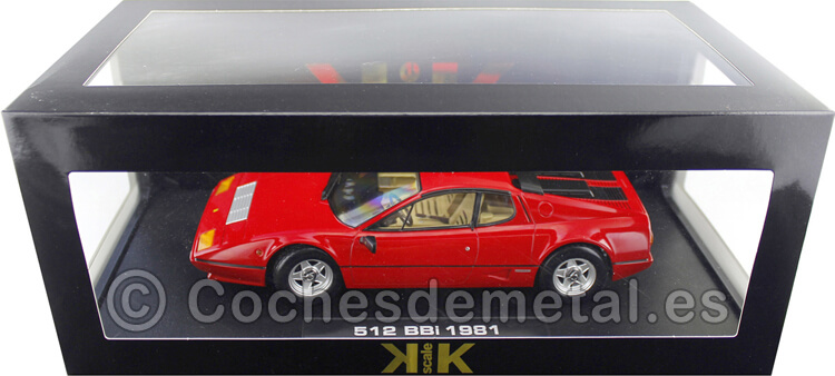 1981 Ferrari 512 BBi Rojo 1:18 KK-Scale 180541