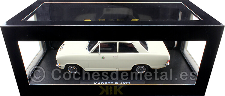 1972 Opel Kadett B Policía Alemana Blanco 1:18 KK-Scale 180646