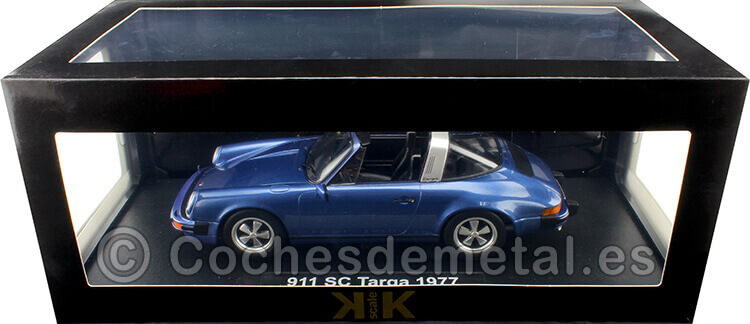 1977 Porsche 911 Carrera 3.0 Targa Azul Metalizado 1:18 KK-Scale 180681