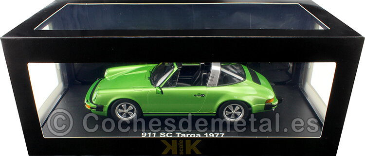 1977 Porsche 911 Carrera 3.0 Targa Verde Metalizado 1:18 KK-Scale 180682