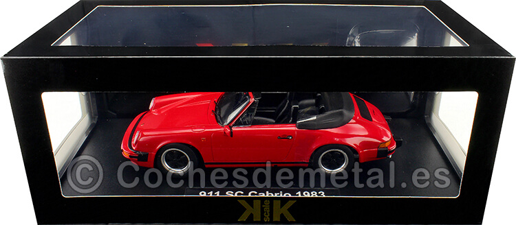 1983 Porsche 911 SC Convertible Rojo 1:18 KK-Scale 180752