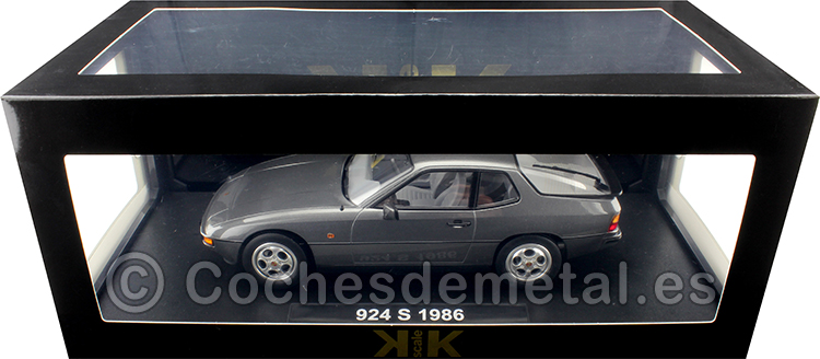 1986 Porsche 924 S Gris Metalizado 1:18 KK-Scale 180772
