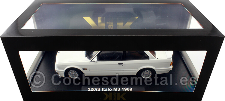 1989 BMW 320iS E30 Italo M3 Blanco 1:18 KK-Scale 180882