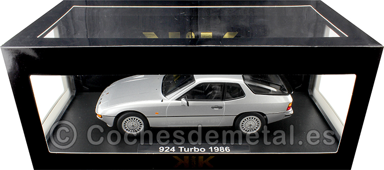 1986 Porsche 924 Turbo Plateado 1:18 KK-Scale 180901