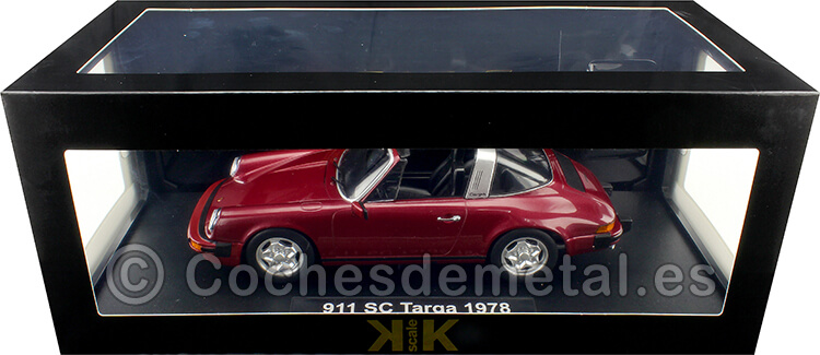 1978 Porsche 911 SC Targa Rojo Metalizado 1:18 KK-Scale 180921