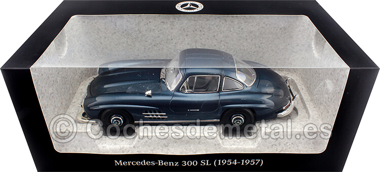1954 Mercedes-Benz 300 SL W198 Azul Metalizado 1:18 Dealer Edition B66040674