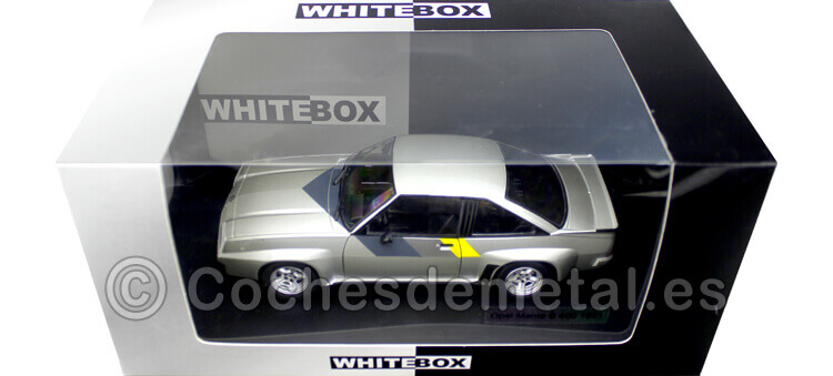 1981 Opel Manta B 400 Gris Metalizado 1:24 WhiteBOX 124043
