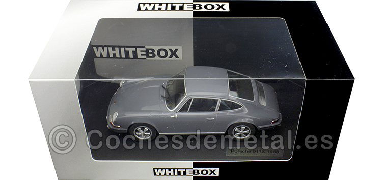 1968 Porsche 911 S Gris 1:24 WhiteBox 124049