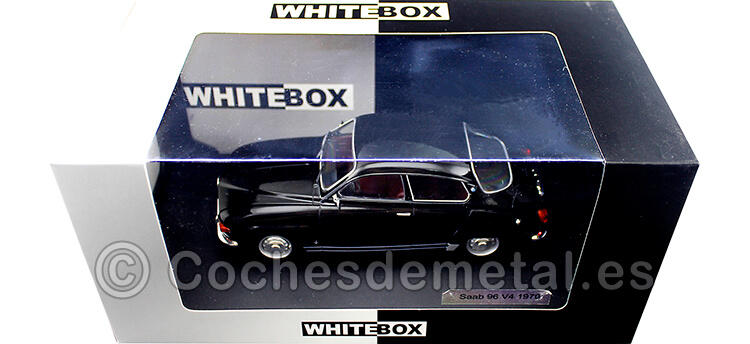 1970 Saab 96 V4 Negro 1:24 WhiteBox 124051