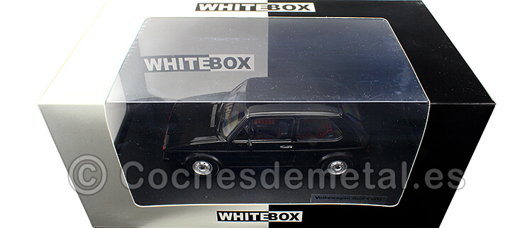 1976 Volkswagen Golf 1 GTI Negro 1:24 WhiteBox 124068