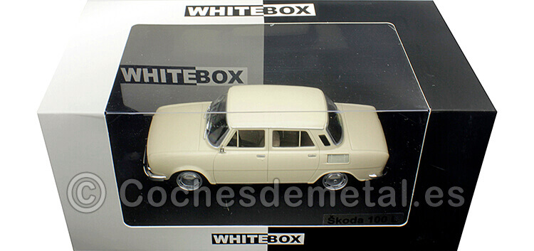 1969 Skoda 100 L De Luxe Beige 1:24 WhiteBox 124077