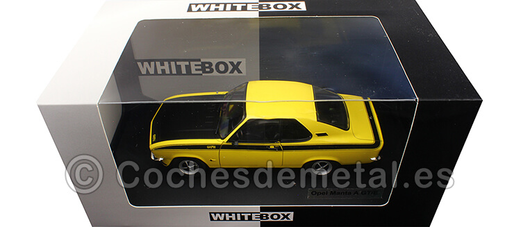 1975 Opel A GT/E Amarillo/Negro 1:24 WhiteBox 124084