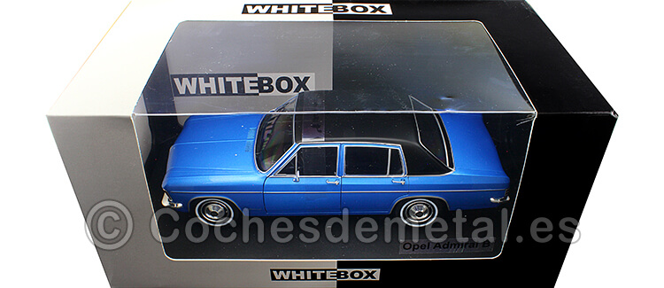 1970 Opel Admiral B Azul/Negro 1:24 WhiteBox 124085