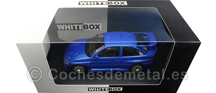 1993 Ford Escort RS Cosworth Azul Metalizado 1:24 WhiteBox 124089