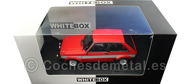 1980 Talbot Sunbean Lotus Rojo/Blanco 1:24 WhiteBox 124090