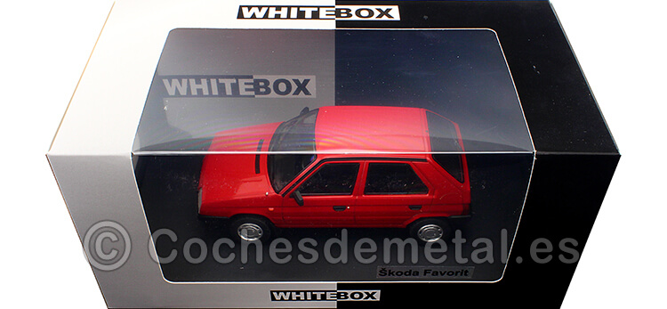 1987 Skoda Favorit Rojo 1:24 WhiteBox 124092