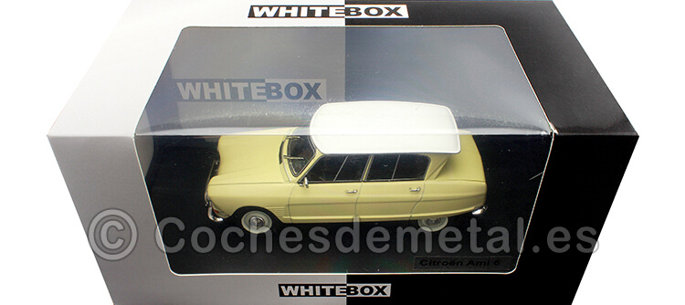 1961 Citroen Ami 6 Amarillo/Blanco 1:24 WhiteBox 124104