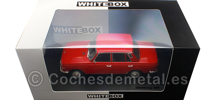 1966 Wartburg 353 Rojo Oscuro 1:24 WhiteBox 124108