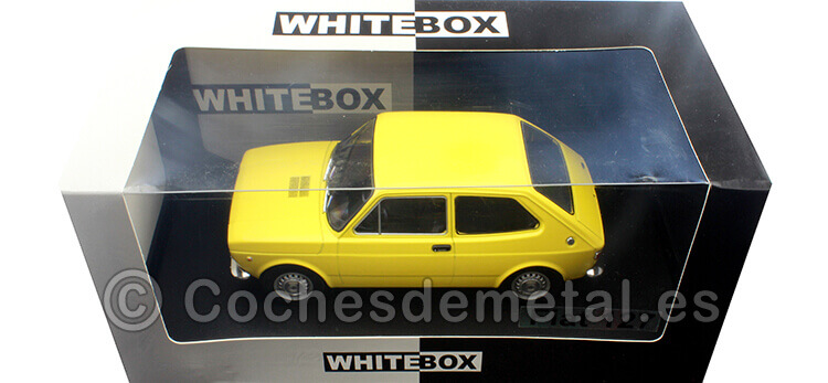 1971 Fiat 127 (Seat 127) Amarillo 1:24 WhiteBox 124109