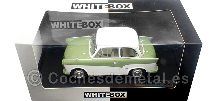 1957 Trabant P 50 Blanco/Verde 1:24 WhiteBox 124117