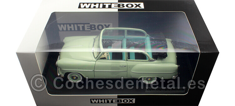 1954 Opel Olympia Rekord Verde Claro 1:24 WhiteBox 124120