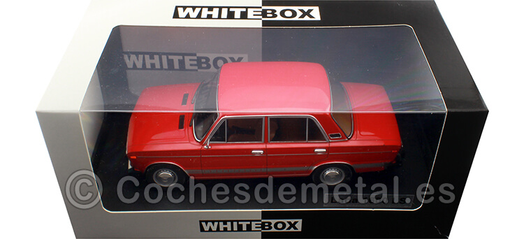 1976 Lada 1600 LS (Seat 124) Rojo 1:24 WhiteBox 124123