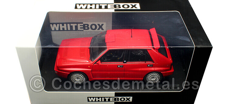 1989 Lancia Delta Integrale 16V Rojo 1:24 WhiteBox 124134