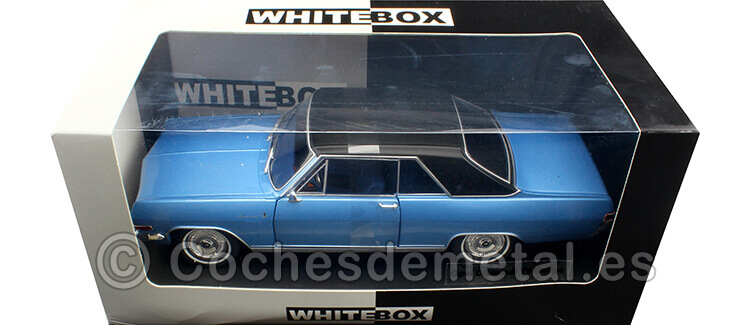 1965 Opel Diplomat A V8 Coupe Azul Metalizado 1:24 WhiteBox 124137-O
