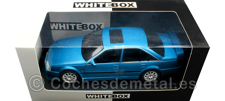 1991 Opel Omega Evolution 500 Azul Metalizado 1:24 WhiteBox 124138-O
