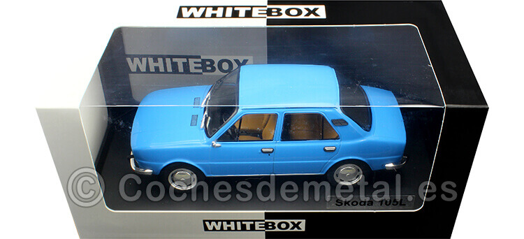 1976 Skoda 105L Azul 1:24 WhiteBox 124140
