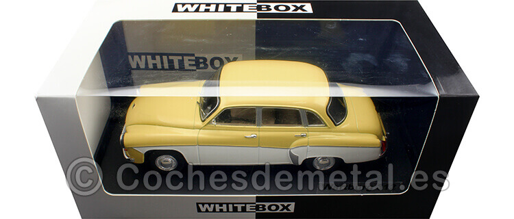 1965 Wartburg 312 Amarillo/Blanco 1:24 WhiteBox 124144