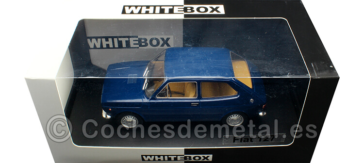 1971 Fiat 127 (Seat 127) Azul 1:24 WhiteBox 124148
