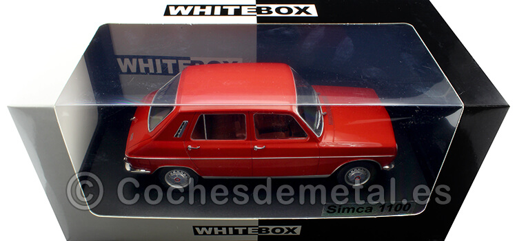 1969 Simca 1100 Rojo 1:24 WhiteBox 124167