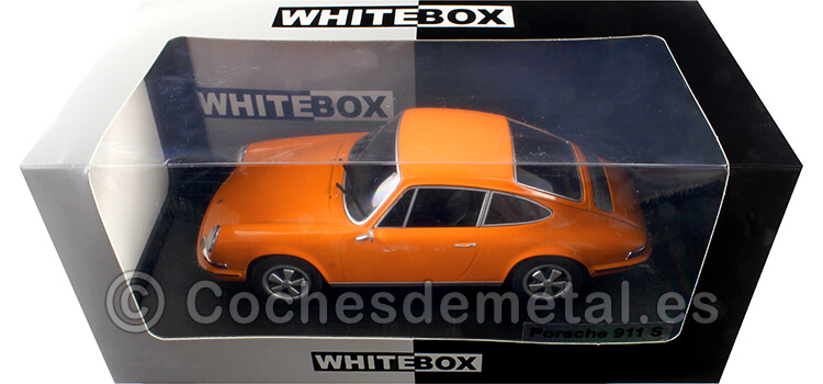 1968 Porsche 911 S Naranja 1:24 WhiteBox 124174