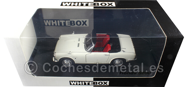 1966 Honda S800 Convertible Blanco 1:24 WhiteBox 124184-O