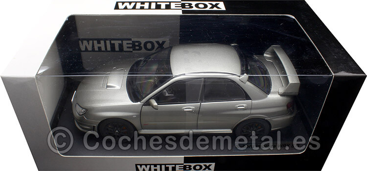 2006 Subaru Impreza WRX STi RHD Plateado 1:24 WhiteBox 124208-O