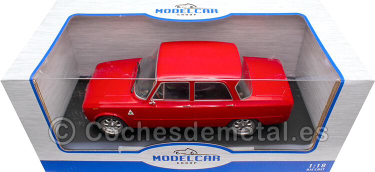 1974 Alfa Romeo Giulia Nuova Super 1600 Rojo 1:18 MC Group 18333