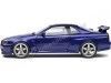 CARSDEMETAL.ES 1999 Nissan Skyline GT-R (R34) Purple Midnight 1:18 Solino S1804303