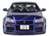 CARSDEMETAL.ES 1999 Nissan Skyline GT-R (R34) Purple Midnight 1:18 Solino S1804303