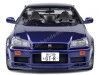 Cochesdemetal.es 1999 Nissan Skyline GT-R (R34) Púrpura Medianoche 1:18 Solido S1804303