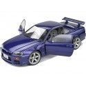 CARSDEMETAL.ES 1999 Nissan Skyline GT-R (R34) Purple Midnight 1:18 Solino S1804303