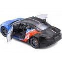 CARSDEMETAL.ES 2021 Alpine A110S Edition sur piste bleu / noir / rouge / blanc 1:18 Solino S1801615